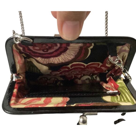 Brighton Roselie Women's Coin Purse Flower Shine Patent Leather - Picture 5 of 5